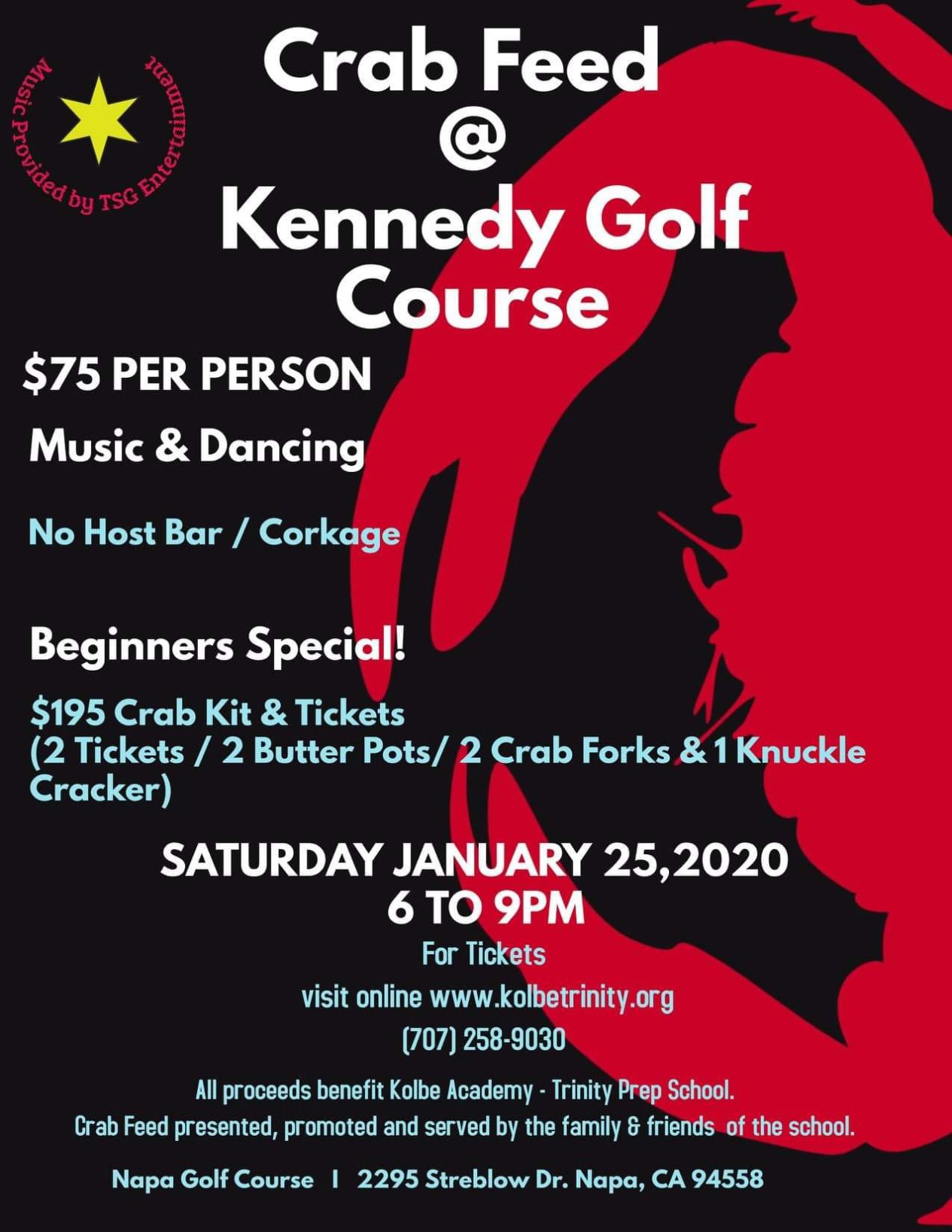 Crab Feed at Kennedy Golf Course
